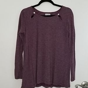 Burgundy Striped Sweater by T.la Anthropologie
